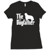 the dogfather cavalier king charles spaniel white Ladies Fitted T-Shirt