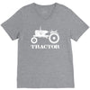 tractor driver for farmer and construction worker V-Neck Tee