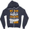 My Son Is Super Awesome His Mom Zipper Hoodie