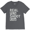 real men shoot raw V-Neck Tee