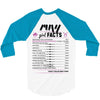 May Girl Facts Taurus 3/4 Sleeve Shirt