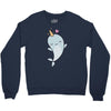 cute kawaii narwhals are cute Crewneck Sweatshirt
