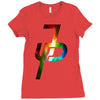 jake paul colorful galaxy Ladies Fitted T-Shirt