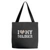 i love my soldier hunter camouflage Tote Bags