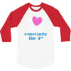 i love july especially the 4th 3/4 Sleeve Shirt