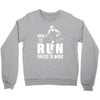 born to run forced to work Crewneck Sweatshirt