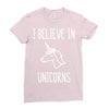 i believe in unicorns 2 Ladies Fitted T-Shirt