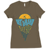let the sea, set you free Ladies Fitted T-Shirt