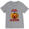 Let Go Afraid (f141) V-Neck Tee