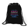 don't be jealous just because i'm a super cute november girl Drawstring Bags