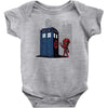 defacing the phonebox hoody Baby Bodysuit