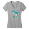polygon shark Women's V-Neck T-Shirt