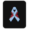 stomach cancer ribbon and rose Mousepad