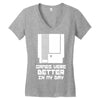 nes games were better unisex Women's V-Neck T-Shirt
