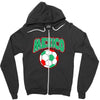 mexico soccer Zipper Hoodie
