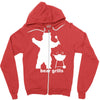 bear grills bbq funny Zipper Hoodie