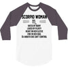 Scorpio Woman 3/4 Sleeve Shirt