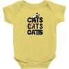 cats cats cats Baby Bodysuit