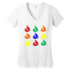 color ful Women's V-Neck T-Shirt