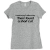 funny t shirt i used to jog 5 miles a day Ladies Fitted T-Shirt