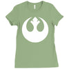rebel alliance sticker vinyl decal star wars   car window wall decor Ladies Fitted T-Shirt