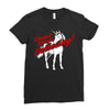don't stop believing unicorn Ladies Fitted T-Shirt
