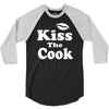 kiss the cook chef 3/4 Sleeve Shirt