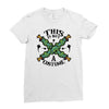 this is not a costume Ladies Fitted T-Shirt