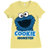 Cookie Monster Ladies Fitted T-Shirt