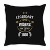 legendary riders are born in 1991 Throw Pillow