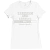 sarcasm now loading Ladies Fitted T-Shirt