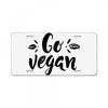 go vegan 2 License Plate