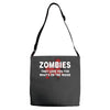 zombies love you, ideal birthday gift or present Adjustable Strap Totes