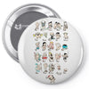 shakespeare a z Pin-back button