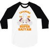 training to be the strongest super saiyan 3/4 Sleeve Shirt