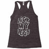 lick my legs Racerback Tank