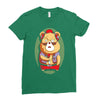 brown bear Ladies Fitted T-Shirt
