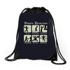 pirate exercise Drawstring Bags