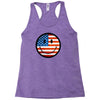 patriotic smiley face Racerback Tank