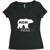 mommy bear Women's Triblend Scoop T-shirt