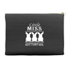 little miss cottontail cute bunny easter Accessory Pouches