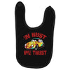 in rust we trust  rat beetle hot rod Baby Bibs