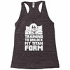training to unlock my titan form Racerback Tank