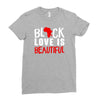 black love is beautiful Ladies Fitted T-Shirt