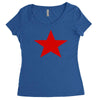 red star army Women's Triblend Scoop T-shirt