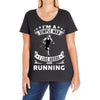 simple man running Ladies Curvy T-Shirt