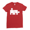 rude jigsaw ideal birthday present or gift Ladies Fitted T-Shirt