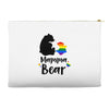 mama bear gay pride Accessory Pouches