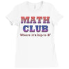 math club hippie hipster Ladies Fitted T-Shirt