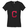 alphabet C Women's V-Neck T-Shirt